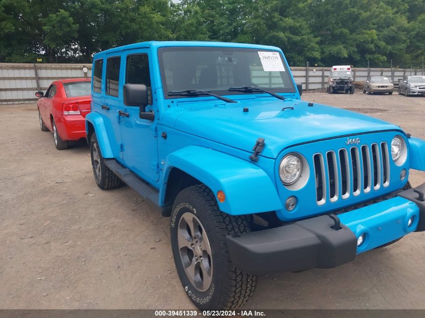 2017 Jeep Wrangler Unlimited Sahara 4X4 VIN: 1C4BJWEG0HL696237 Lot: 39451339