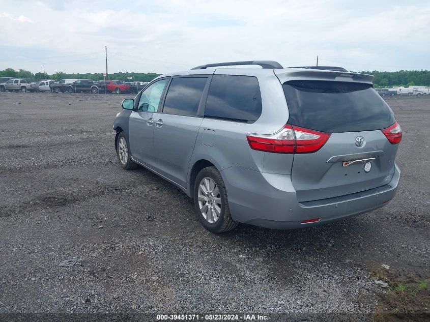 2017 Toyota Sienna Xle 7 Passenger VIN: 5TDDZ3DC8HS172489 Lot: 39451371