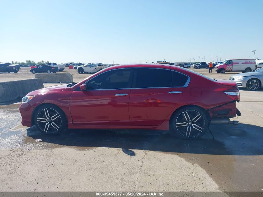 2016 Honda Accord Sport VIN: 1HGCR2F65GA076412 Lot: 39451377