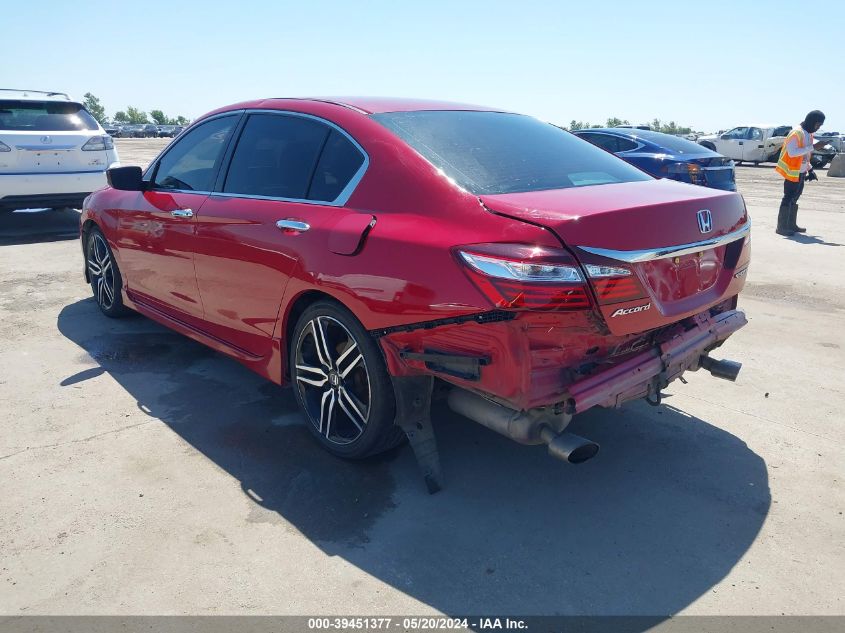 2016 Honda Accord Sport VIN: 1HGCR2F65GA076412 Lot: 39451377