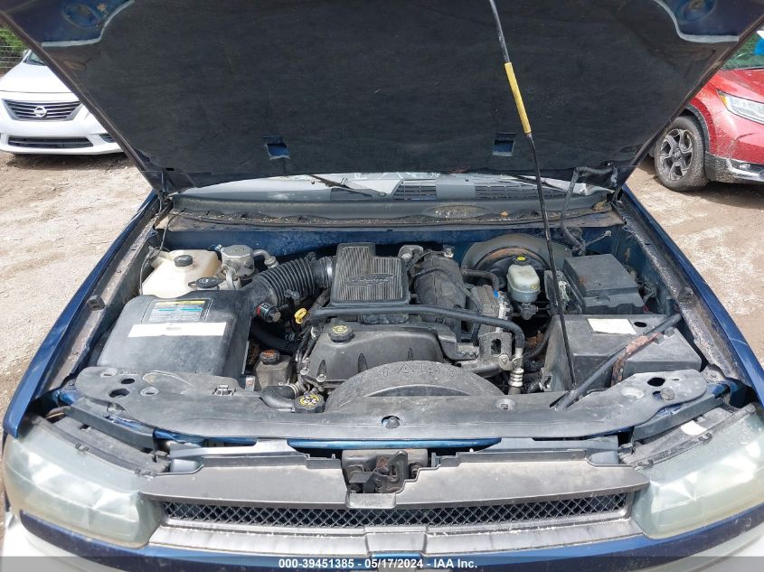 2002 Chevrolet Trailblazer Ltz VIN: 1GNDT13S922291723 Lot: 39451385