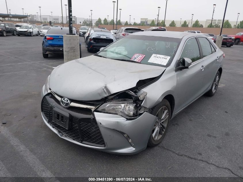 2016 Toyota Camry Se VIN: 4T1BF1FK8GU255970 Lot: 39451390