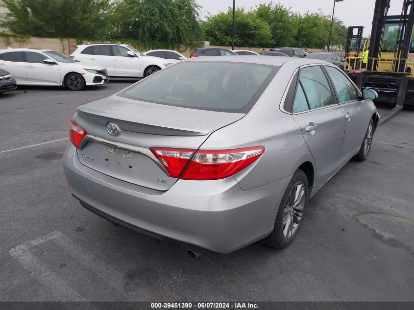 2016 Toyota Camry Se VIN: 4T1BF1FK8GU255970 Lot: 39451390