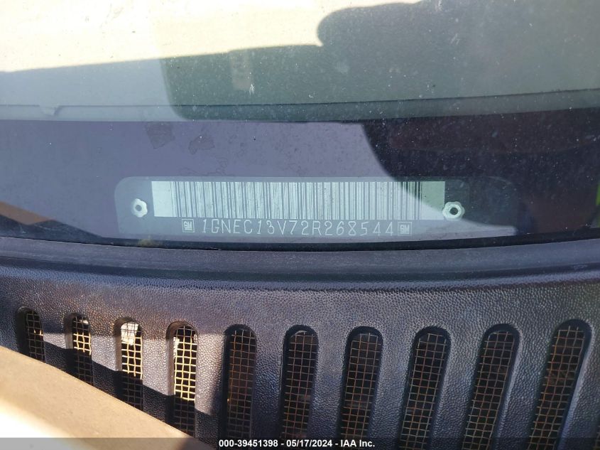2002 Chevrolet Tahoe Ls VIN: 1GNEC13V72R268544 Lot: 39451398