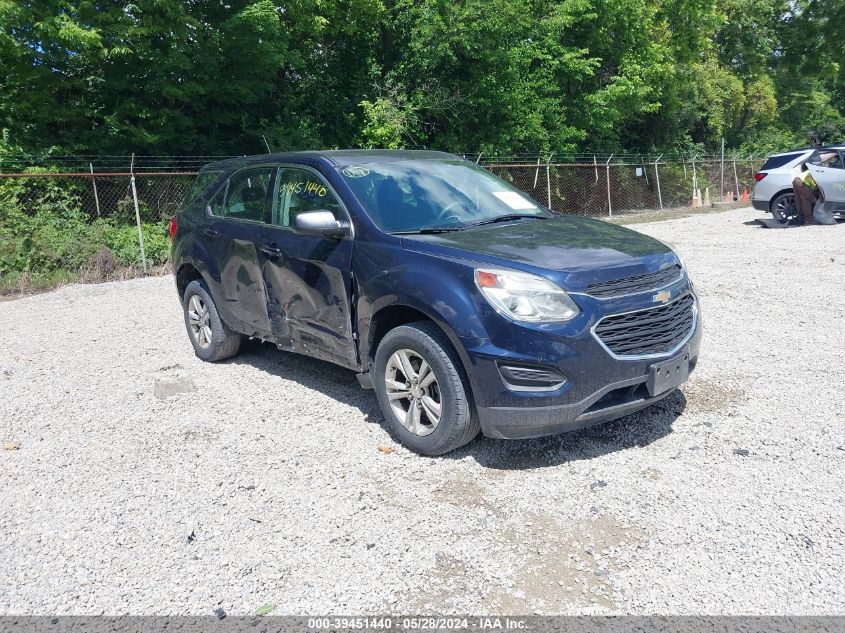 2016 Chevrolet Equinox Ls VIN: 2GNFLEEK9G6265114 Lot: 39451440