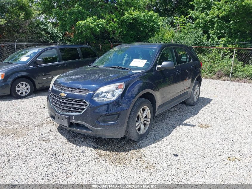 2016 Chevrolet Equinox Ls VIN: 2GNFLEEK9G6265114 Lot: 39451440