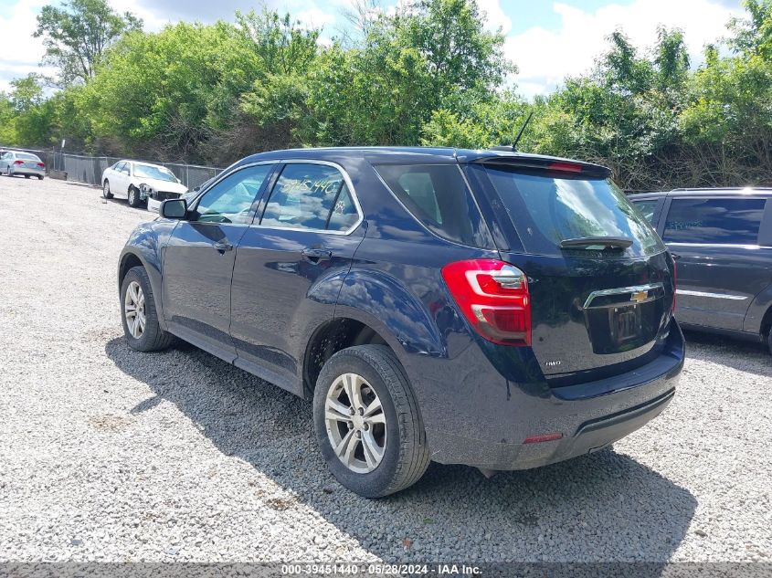 2016 Chevrolet Equinox Ls VIN: 2GNFLEEK9G6265114 Lot: 39451440