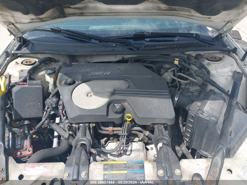 2006 Chevrolet Monte Carlo Ltz VIN: 2G1WN151269255016 Lot: 39451444