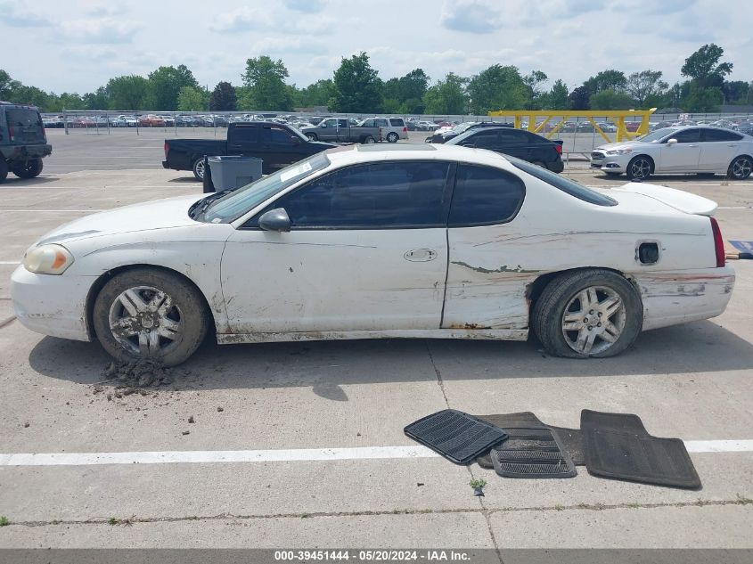 2006 Chevrolet Monte Carlo Ltz VIN: 2G1WN151269255016 Lot: 39451444