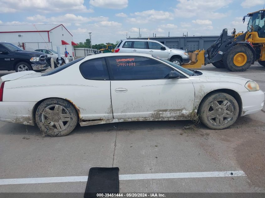 2006 Chevrolet Monte Carlo Ltz VIN: 2G1WN151269255016 Lot: 39451444