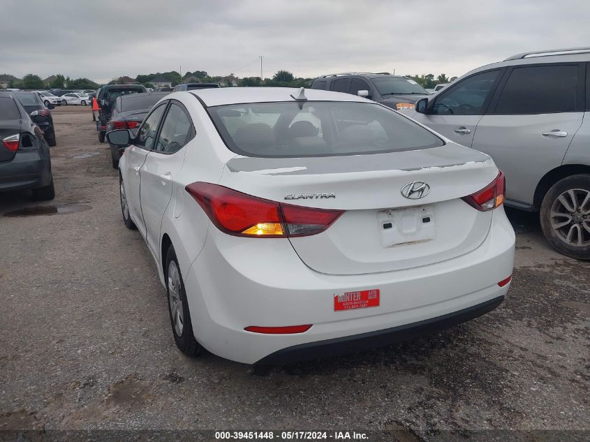 2016 Hyundai Elantra Se/Sport/Limited VIN: 5NPDH4AE9GH703220 Lot: 39451448