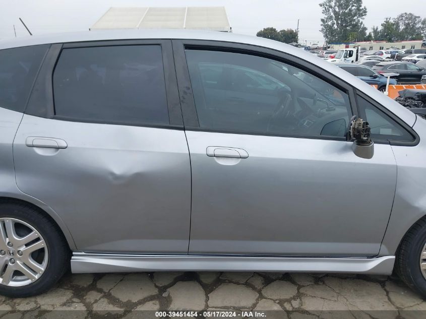 2008 Honda Fit Sport VIN: JHMGD38688S001702 Lot: 39451454