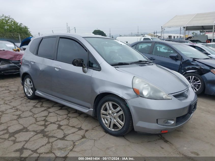 2008 Honda Fit Sport VIN: JHMGD38688S001702 Lot: 39451454