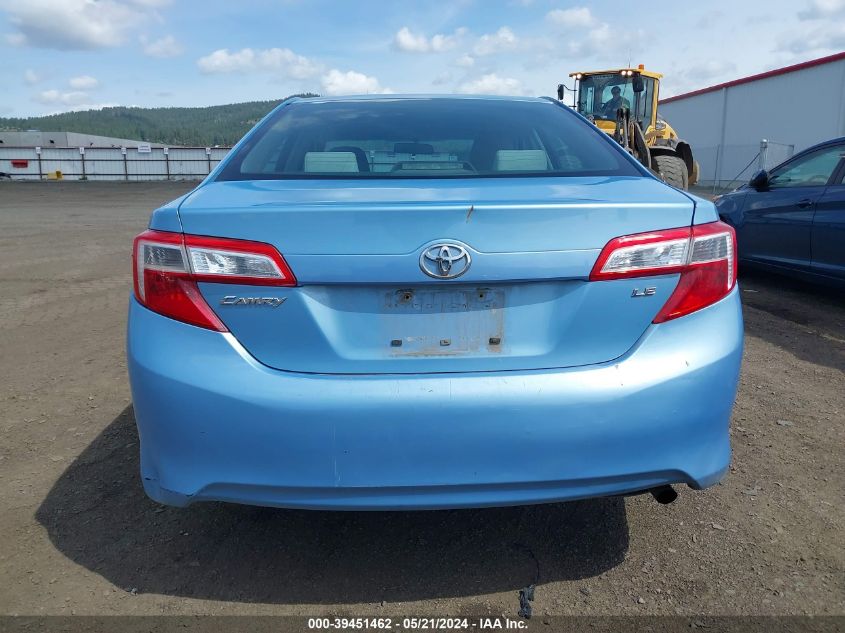 2012 Toyota Camry Le VIN: 4T1BF1FK0CU594314 Lot: 39451462