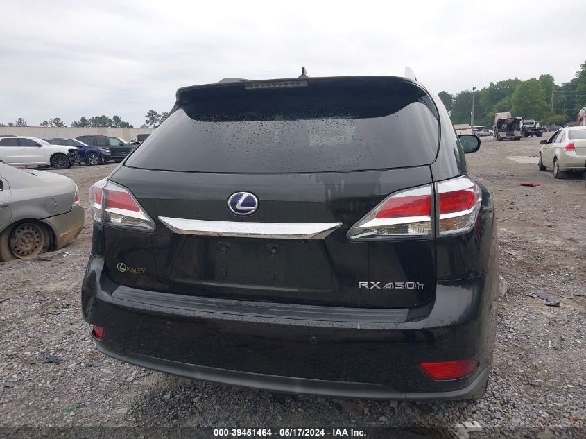 2013 Lexus Rx 450H VIN: JTJBC1BA0D2440500 Lot: 39451464