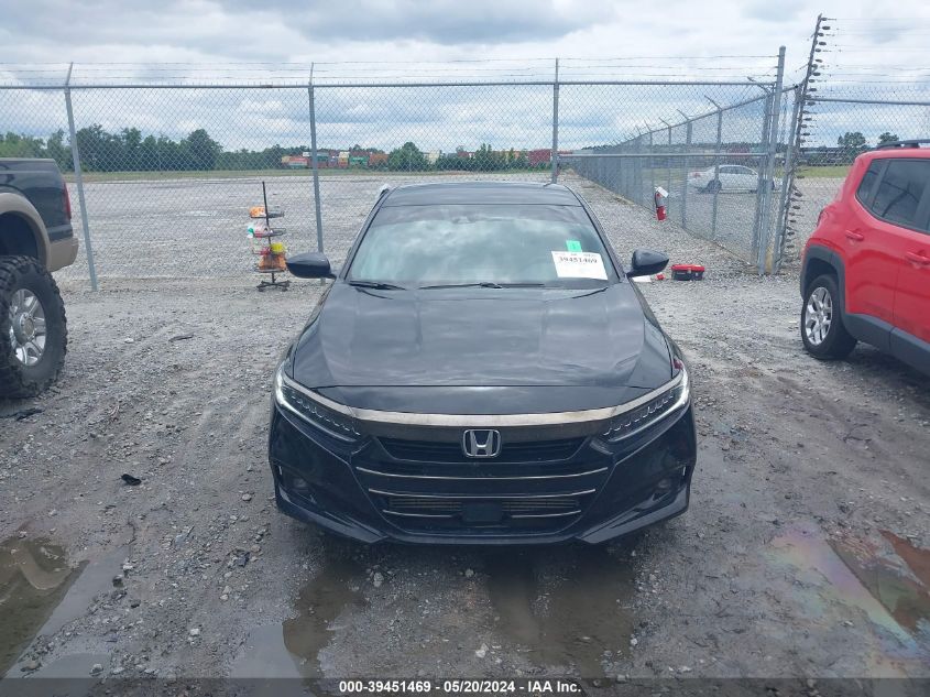 2022 Honda Accord Sport VIN: 1HGCV1F37NA117700 Lot: 39451469