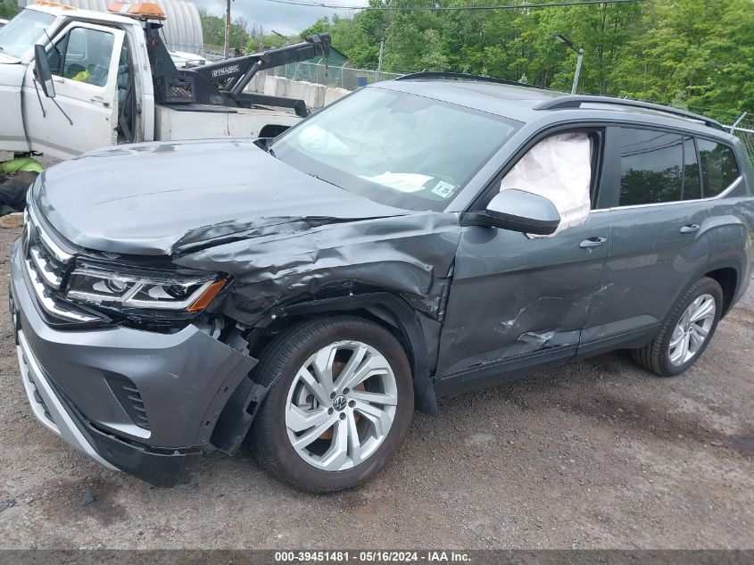 2021 Volkswagen Atlas 3.6L V6 Se W/Technology VIN: 1V2KR2CA5MC597230 Lot: 39451481