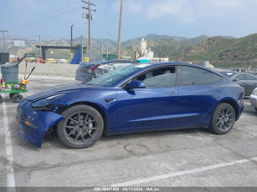 2022 Tesla Model 3 Rear-Wheel Drive VIN: 5YJ3E1EA5NF342459 Lot: 39451489