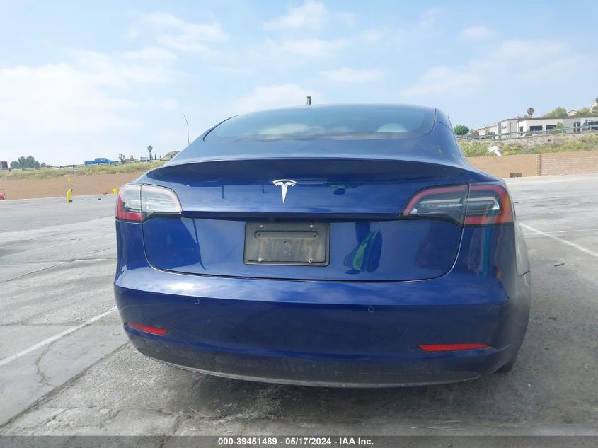 2022 Tesla Model 3 Rear-Wheel Drive VIN: 5YJ3E1EA5NF342459 Lot: 39451489