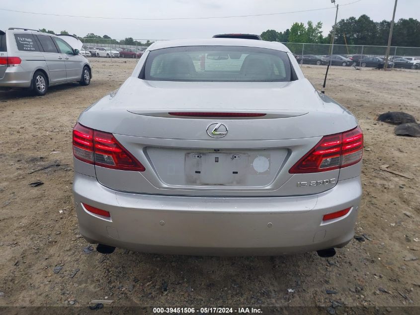 2011 Lexus Is 250 VIN: JTHFF2C22B2521146 Lot: 39451506