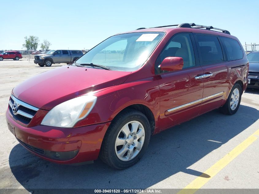 2008 Hyundai Entourage Gls/Limited VIN: KNDMC233186049257 Lot: 39451520