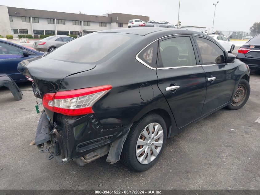 2014 Nissan Sentra S VIN: 3N1AB7AP8EY240688 Lot: 39451522