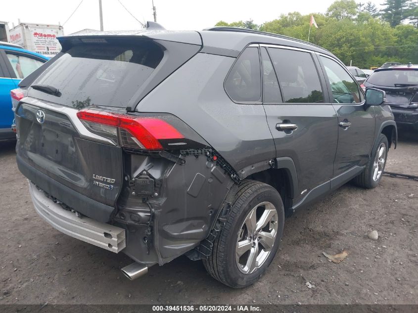 2021 Toyota Rav4 Limited Hybrid VIN: 4T3D6RFV7MU031478 Lot: 39451536