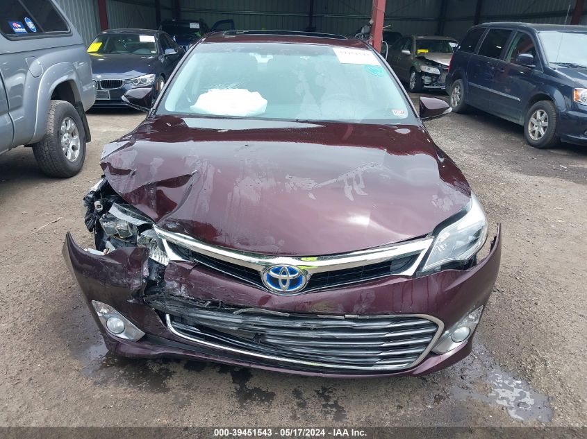 2013 Toyota Avalon Hybrid Limited VIN: 4T1BD1EB1DU017235 Lot: 39451543