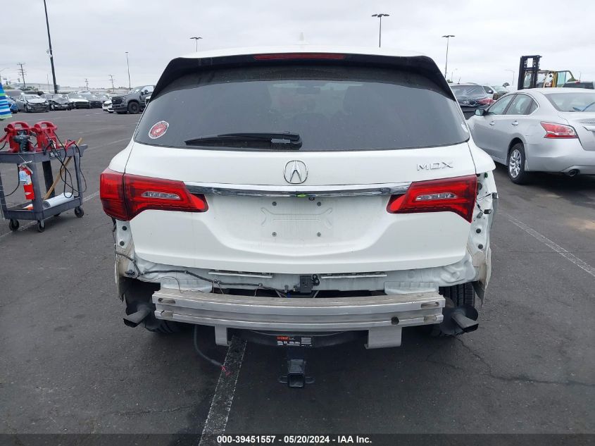 2017 Acura Mdx VIN: 5J8YD4H31HL003868 Lot: 39451557