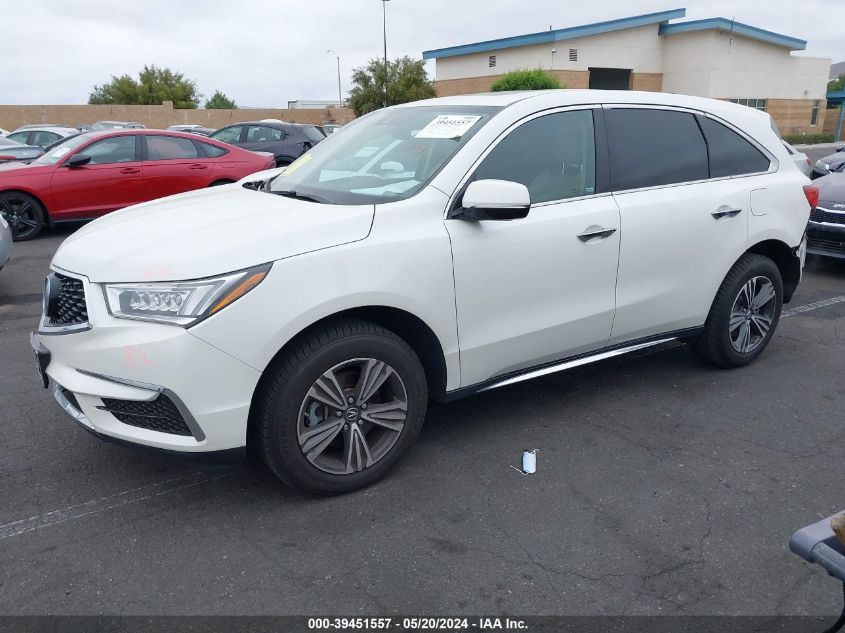 2017 Acura Mdx VIN: 5J8YD4H31HL003868 Lot: 39451557