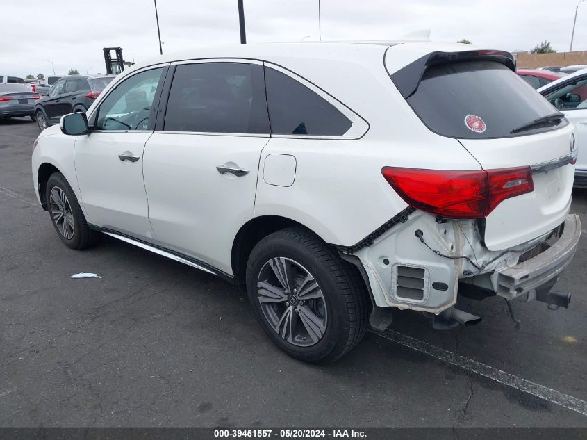 2017 Acura Mdx VIN: 5J8YD4H31HL003868 Lot: 39451557