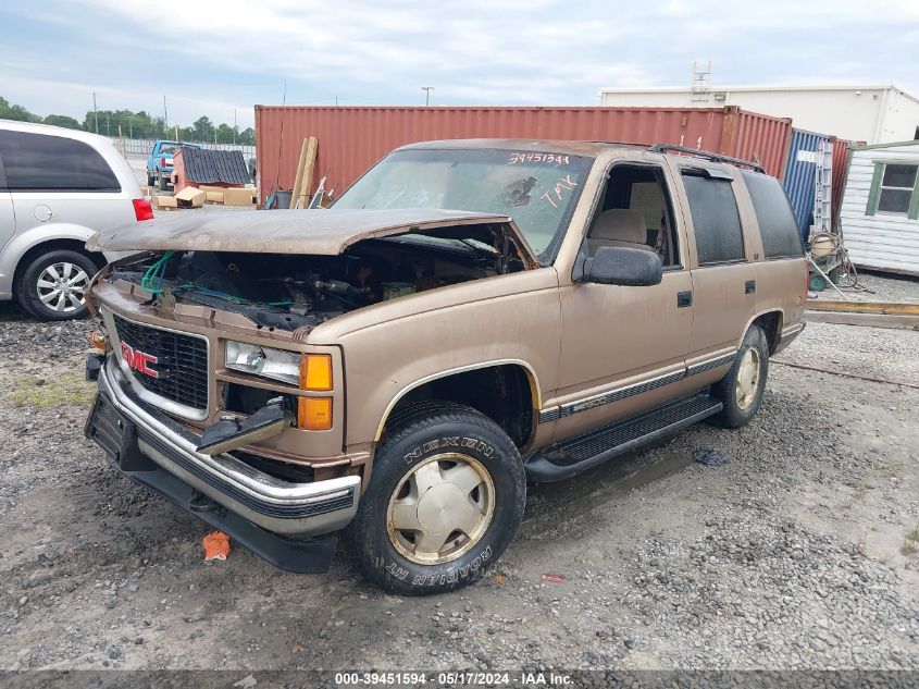 1996 GMC Yukon VIN: 1GKEK13R3TJ705197 Lot: 39451594