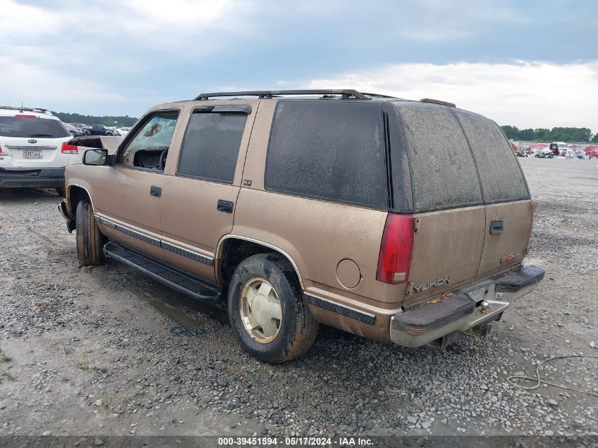 1996 GMC Yukon VIN: 1GKEK13R3TJ705197 Lot: 39451594