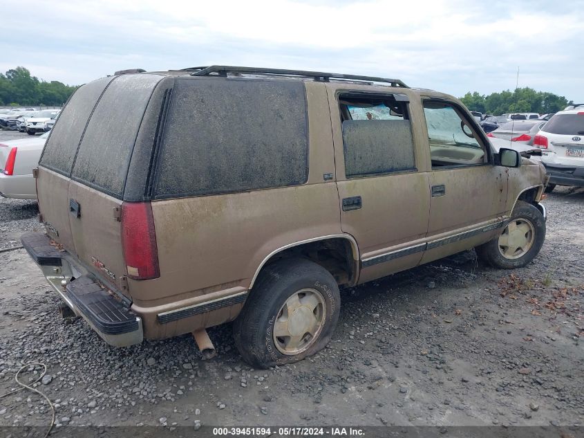 1996 GMC Yukon VIN: 1GKEK13R3TJ705197 Lot: 39451594