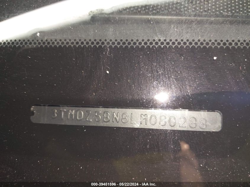 2020 Toyota Tacoma Trd Off-Road VIN: 3TMDZ5BN8LM080288 Lot: 39451596