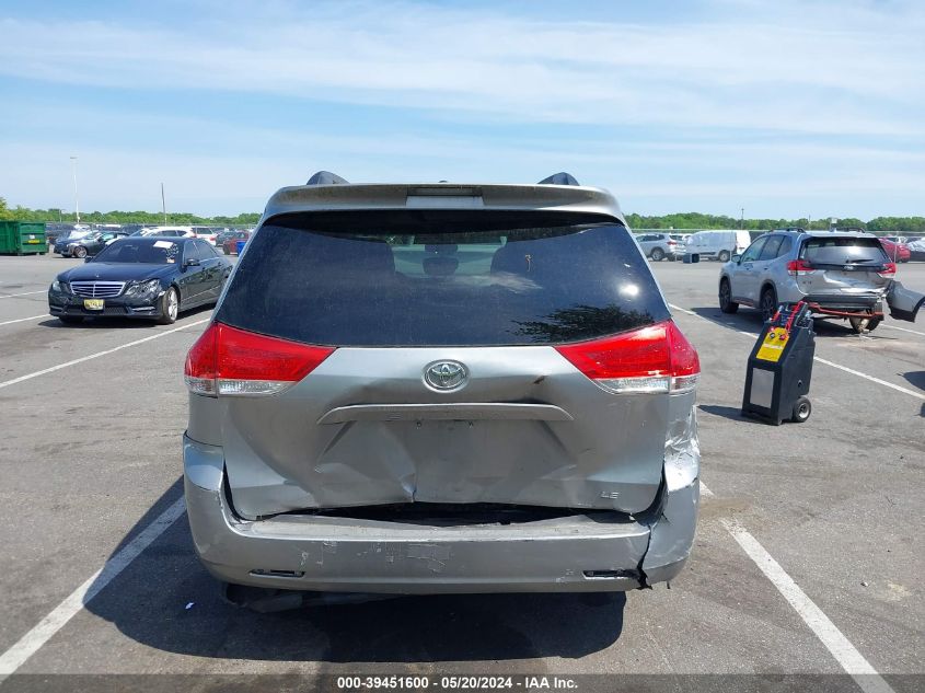 2013 Toyota Sienna Le V6 8 Passenger VIN: 5TDKK3DC3DS337872 Lot: 39451600