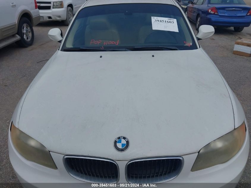 2011 BMW 128I VIN: WBAUP7C55BVP21690 Lot: 39451603