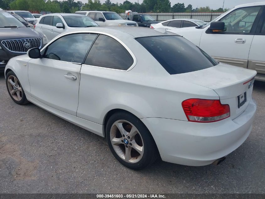 2011 BMW 128I VIN: WBAUP7C55BVP21690 Lot: 39451603