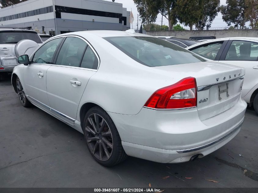 2016 Volvo S80 T5 Drive-E Platinum VIN: YV140MAM1G1197754 Lot: 39451607