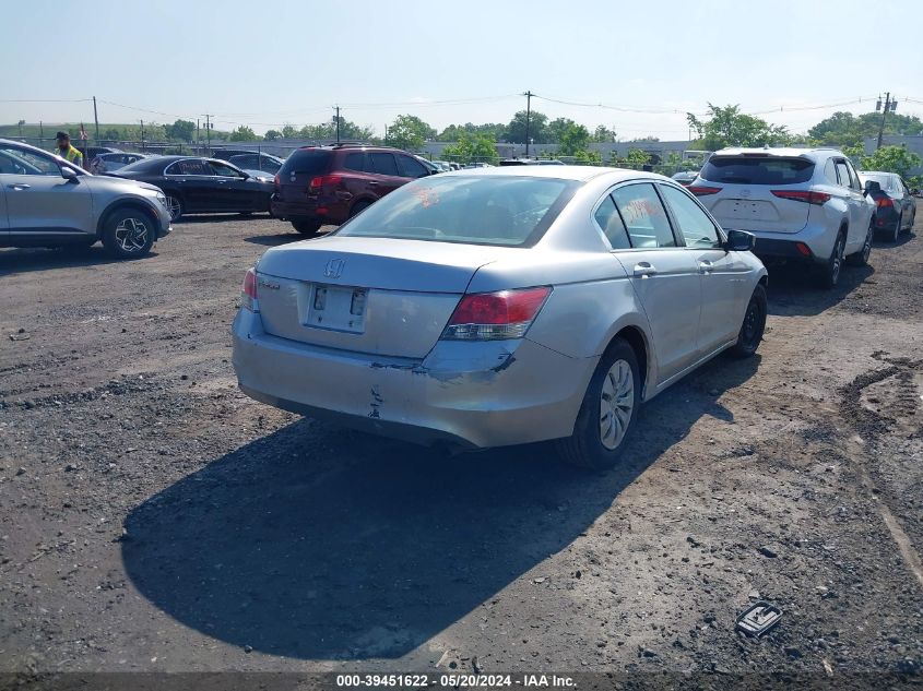 2010 Honda Accord 2.4 Lx VIN: 1HGCP2F31AA011253 Lot: 39451622