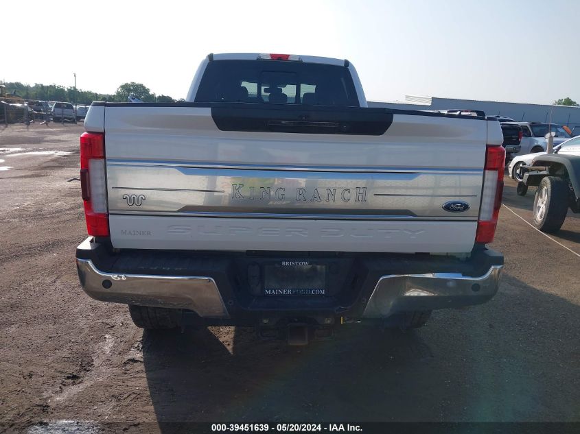 2019 Ford F-350 King Ranch VIN: 1FT8W3BT3KEE73245 Lot: 39451639