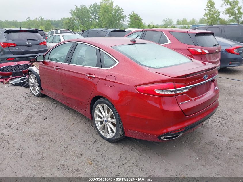 2017 FORD FUSION TITANIUM - 3FA6P0D93HR139409