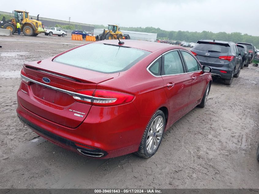 2017 Ford Fusion Platinum VIN: 3FA6P0D93HR139409 Lot: 39451643