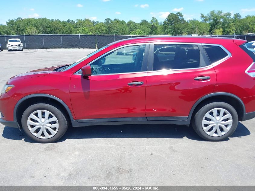 2016 Nissan Rogue S VIN: 5N1AT2MM7GC854458 Lot: 39451655