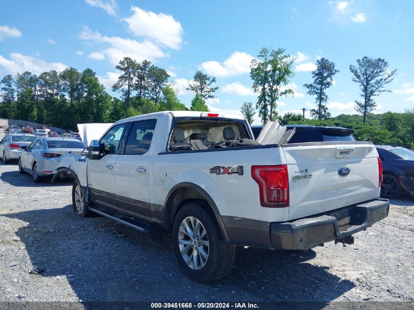 2015 Ford F-150 Lariat VIN: 1FTEW1EG4FFB59030 Lot: 39451668