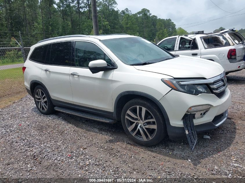 2016 Honda Pilot Touring VIN: 5FNYF5H97GB053792 Lot: 39451697