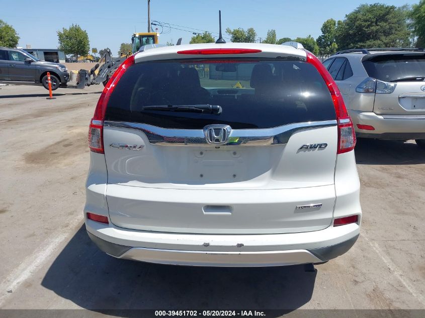 2015 Honda Cr-V Touring VIN: 5J6RM4H91FL107727 Lot: 39451702