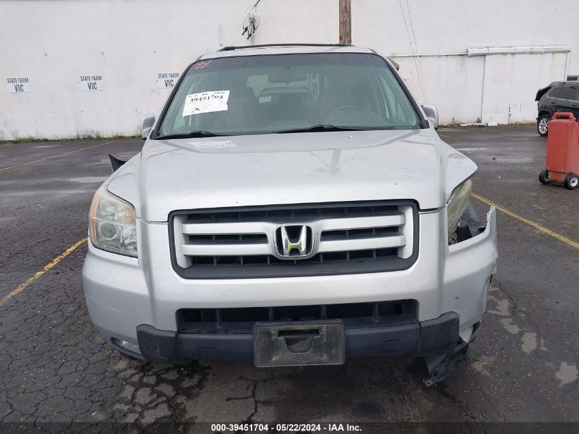 2006 Honda Pilot Ex-L VIN: 2HKYF18596H562210 Lot: 39451704