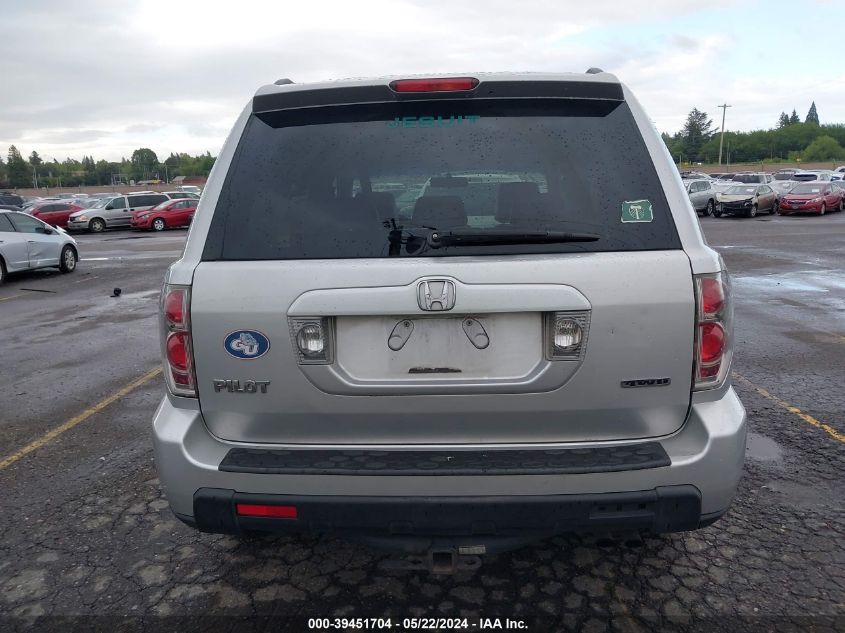 2006 Honda Pilot Ex-L VIN: 2HKYF18596H562210 Lot: 39451704