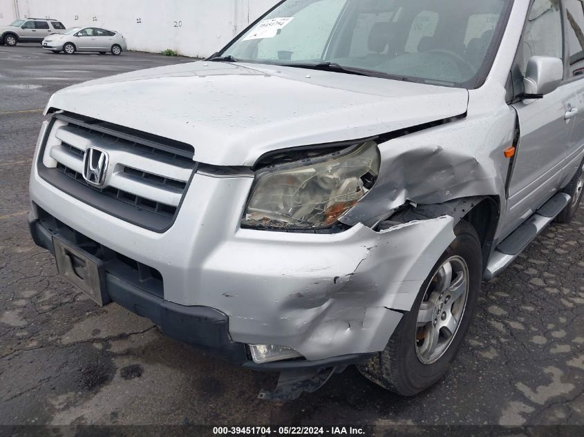 2006 Honda Pilot Ex-L VIN: 2HKYF18596H562210 Lot: 39451704